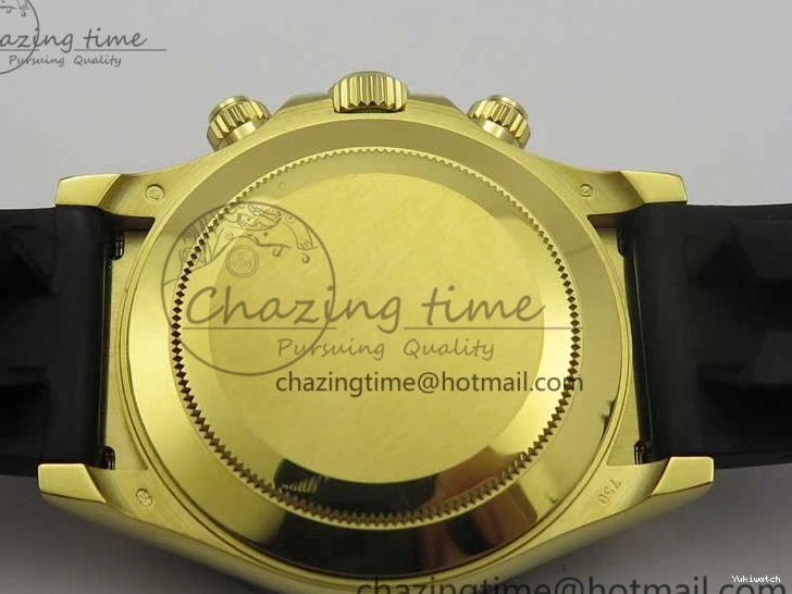 on V3 Strap Extra 1:1 116518 SS Black Strap) YG Dial 904L (Free Case Edition Noob SA4130 White Best Daytona Plated Rubber 1229